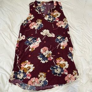 Floral sleeveless dress